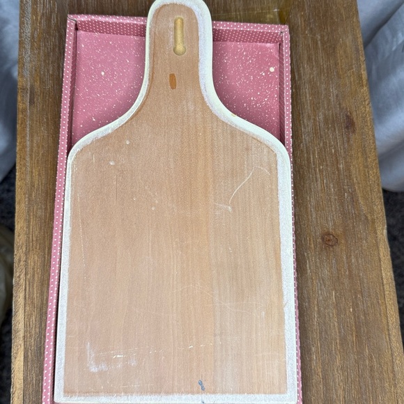 French Country Wooden Wall Decor Bears Welcome Sign 11.5” Ivory Pink Blue READ - Picture 5 of 10